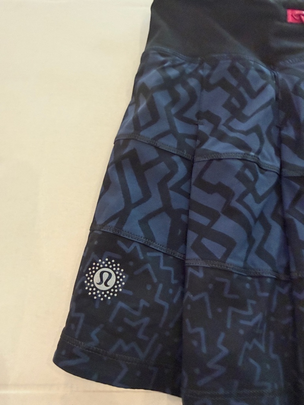 lululemon athletica Navy and Black Patterned Athletic Skort - Picture 9 of 9